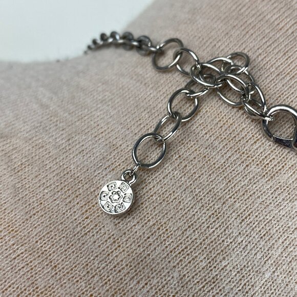 Ruby Rd Red & Silver Tone Boho Pendant Beaded Necklace 22" - Picture 6 of 7